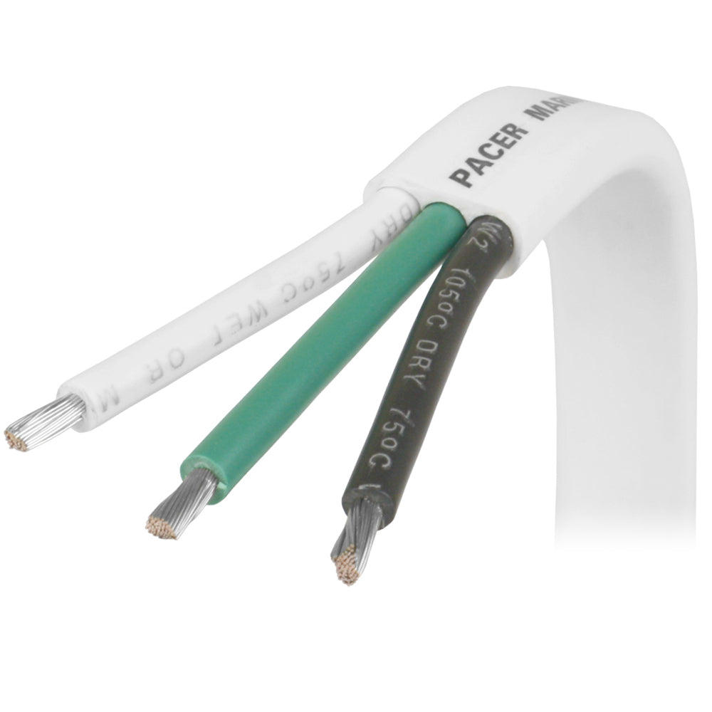 Cable triple Pacer 14/3 AWG - Negro/Verde/Blanco - 100 [W14/3-100]