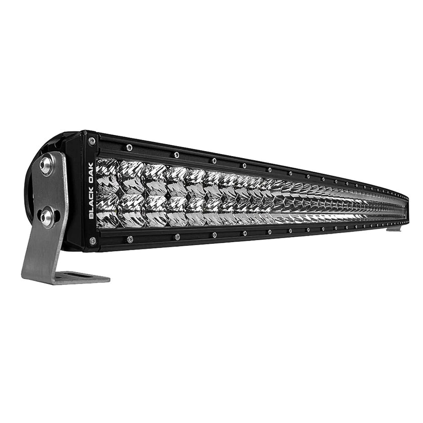 Barra de luz LED curva de doble fila Black Oak Pro Series 3.0 de 40