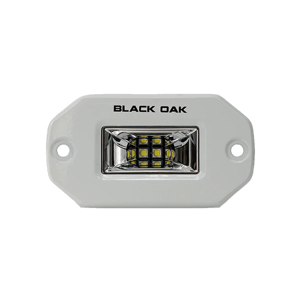 Luz esparcidora marina empotrada de roble negro de 2