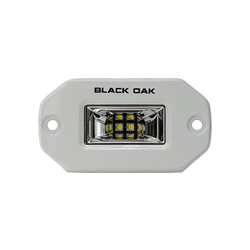 Luz esparcidora marina empotrada de roble negro de 2