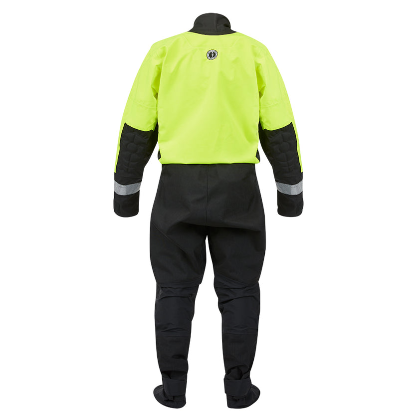 Traje seco Mustang MSD576 para rescate acuático - Amarillo fluorescente, verde y negro - Grande [MSD57602-251-L-101]