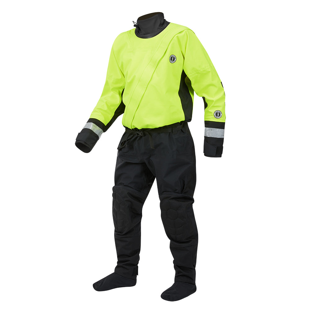 Traje seco Mustang MSD576 para rescate acuático - Amarillo fluorescente, verde y negro - XXL [MSD57602-251-XXL-101]