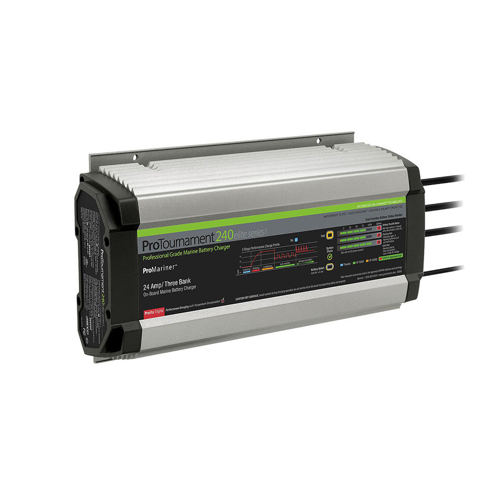 Cargador de batería marina de 3 bancos ProMariner ProTournament 240 Elite Series3 [53243]