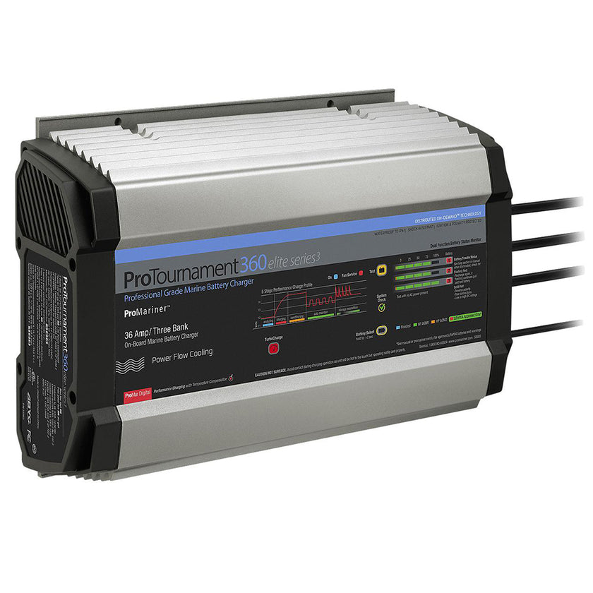 Cargador de batería marina de 3 bancos ProMariner ProTournament 360 Elite Series3 [53363]