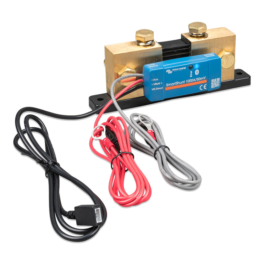 Monitor de batería Victron SmartShunt 1000A/50MV IP65 con Bluetooth [SHU065210050]
