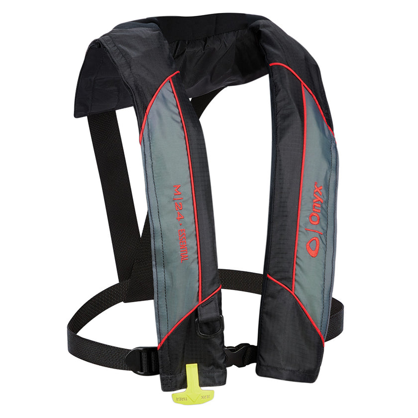 Chaleco salvavidas inflable manual Onyx M-24 Essential - Rojo - Adulto Universal [131200-100-004-23]