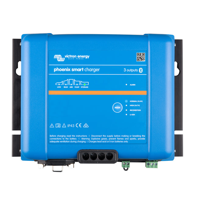 Cargador inteligente Victron Phoenix IP43 24/25 (3) 120-240 V CA. Requiere cable de alimentación 5-15P [PSC242553095]