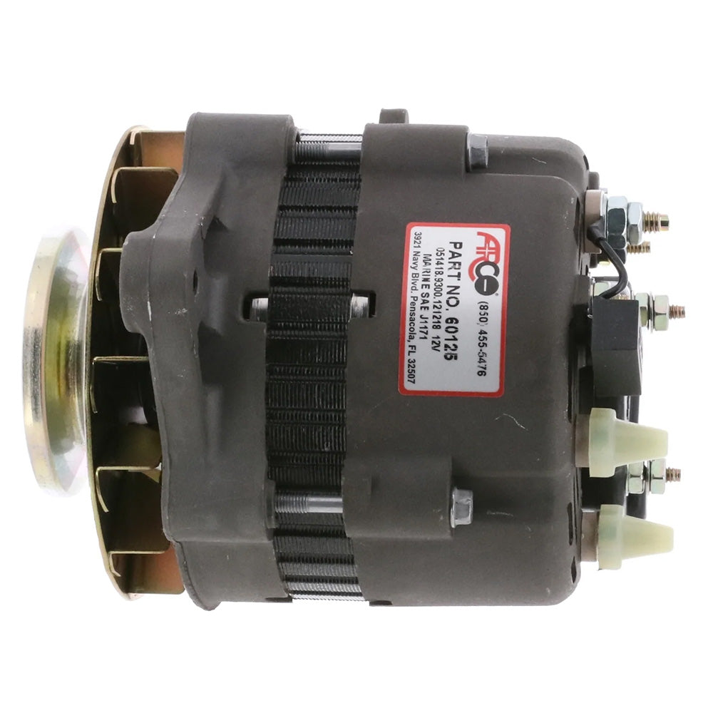 Alternador interno de repuesto premium ARCO Marine con polea de una sola ranura - 12 V 55 A [60125]