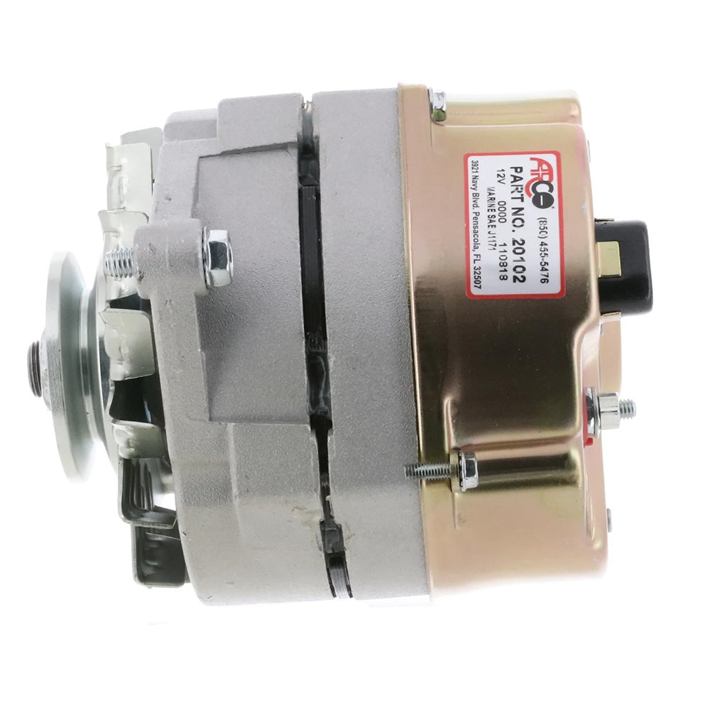 Alternador de repuesto premium ARCO Marine con polea de una sola ranura - 12 V 70 A [20102]