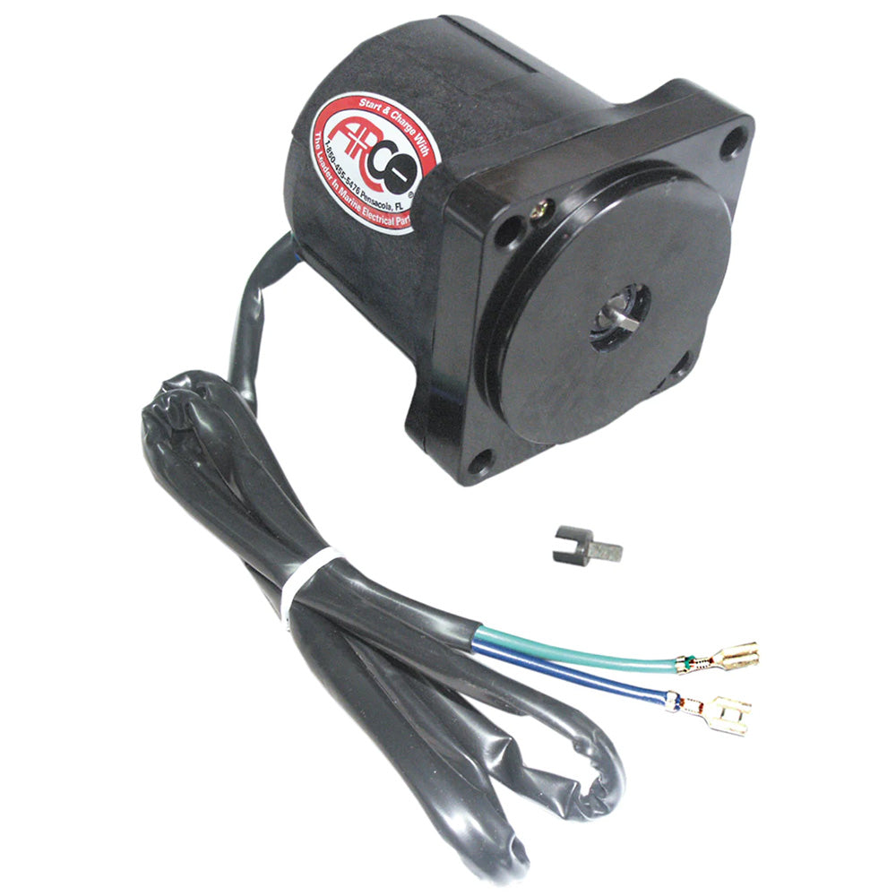Motor de inclinación y compensación Johnson/Evinrude de repuesto ARCO Marine - 2 cables, 4 pernos, eje de pala plana [6241]