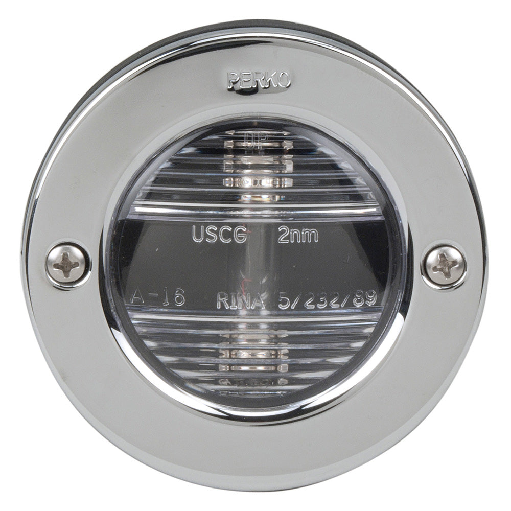 Luz de popa de montaje vertical Perko de 12 V CC con bisel STS [0946DP1STS]