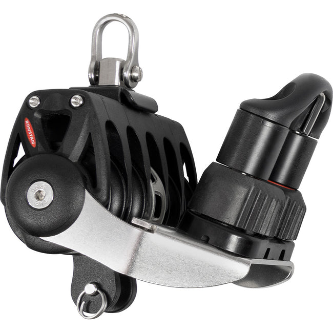 Polea Ronstan Serie 40 Orbit RT con Quin, Arraigo y Eslabón Giratorio con Cornamusa [RF46530]