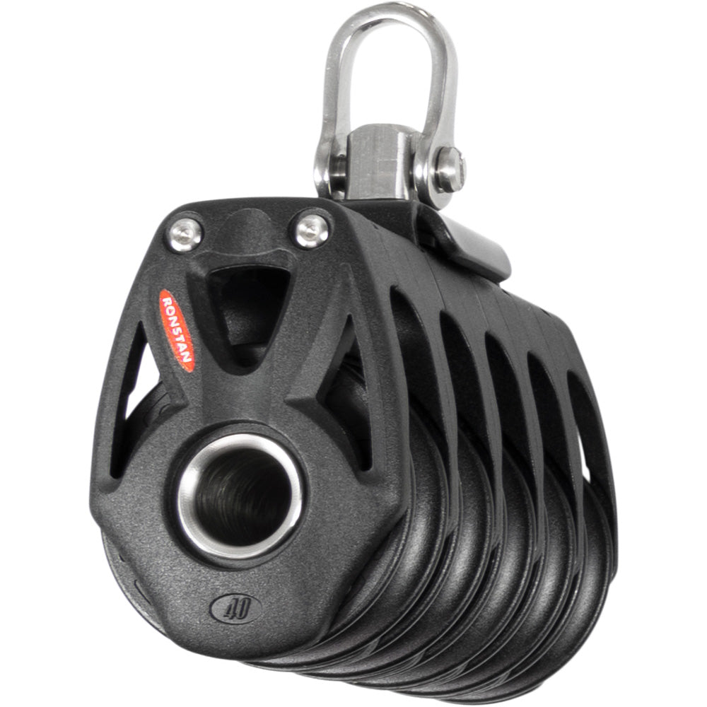 Bloque Ronstan Serie 40 Orbit BB Quin con grillete giratorio [RF48500]
