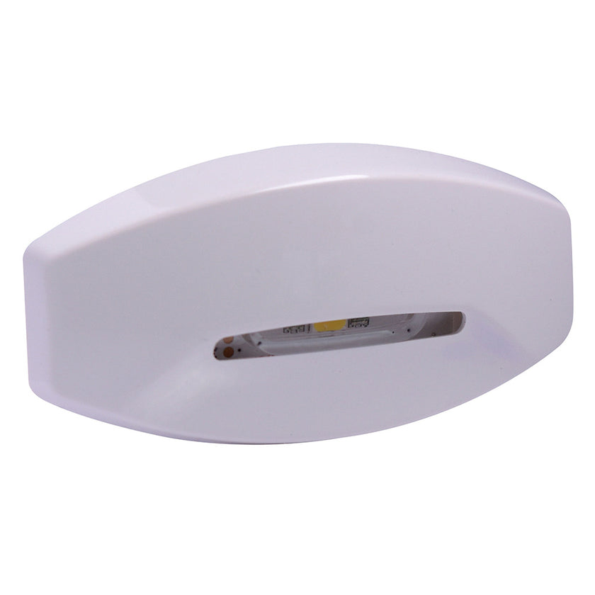 Luz de cortesía Lumitec Fiji - Carcasa blanca - Luces RGBW indirectas - Paquete de 4 [101754]