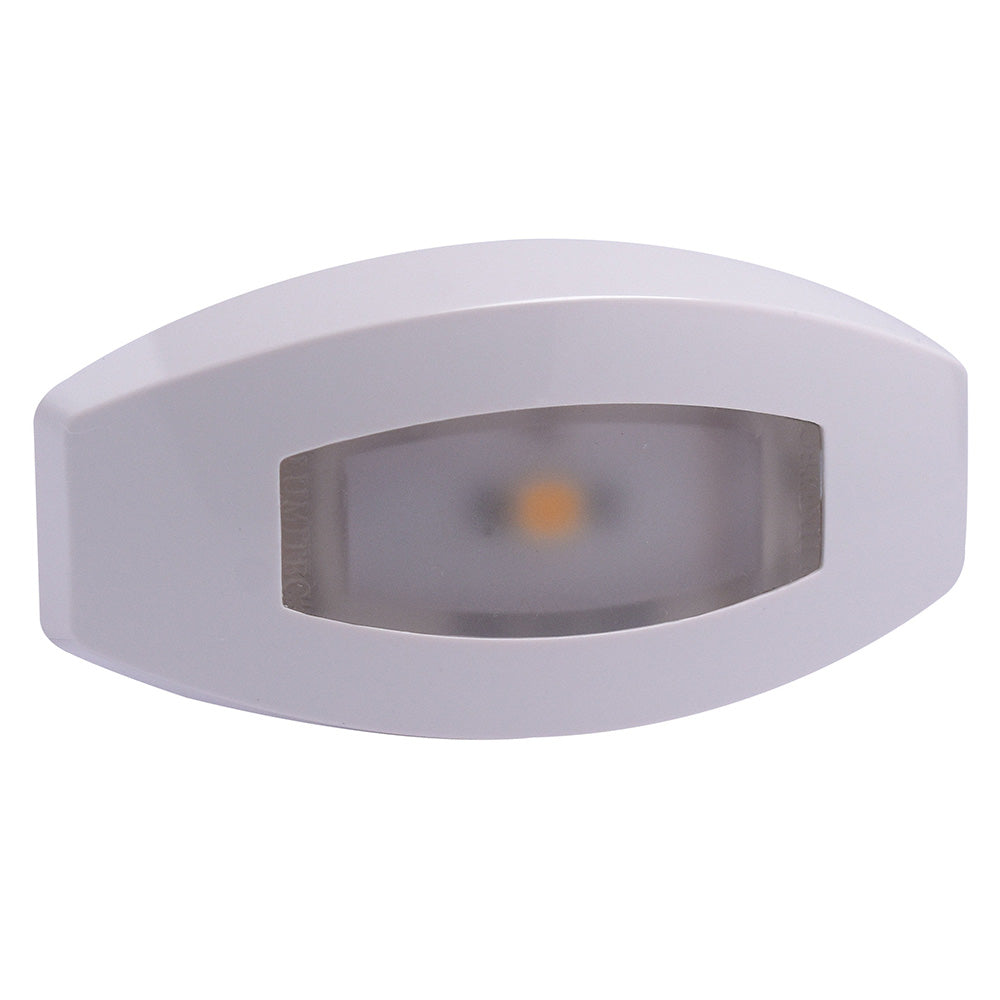 Luz de cortesía Lumitec Fiji - Carcasa blanca - Luces RGBW directas - Paquete de 4 [101763]