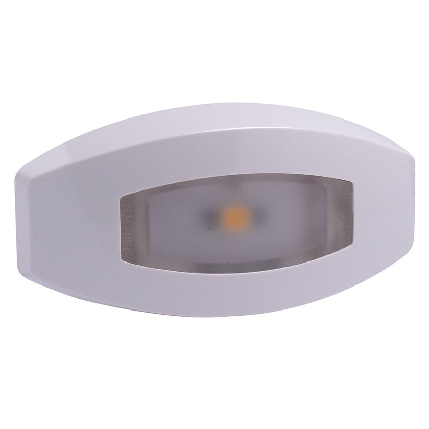 Luz de cortesía Lumitec Fiji - Carcasa blanca - Luces RGBW directas - Paquete de 4 [101763]