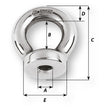 Wichard 10mm Eye Nut - Thread M10 x 150mm [6355W]