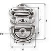 Ojo de almohadilla plegable doble Wichard - 8 mm de diámetro - 5/16