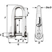 Wichard HR Key Pin Shackle With Bar - 6mm Pin Diameter [91433W]