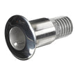 Pasacascos de acero inoxidable Attwood, estándar, recto, con púas, diámetro interior de 1-1/2