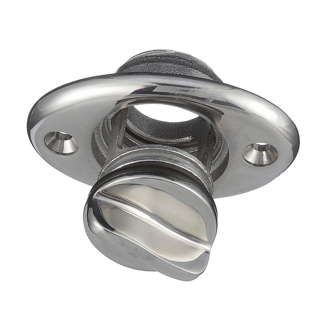 Tapón de drenaje de acero inoxidable Attwood para aparador - Diámetro de 7/8