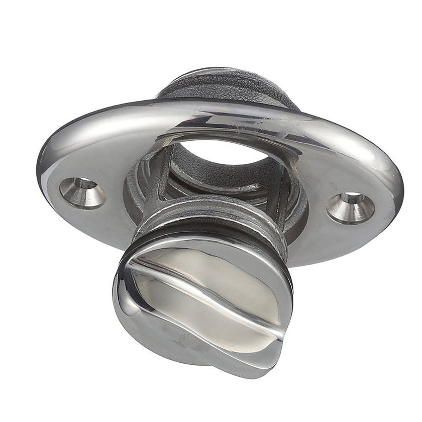 Tapón de drenaje de acero inoxidable Attwood para aparador - Diámetro de 7/8