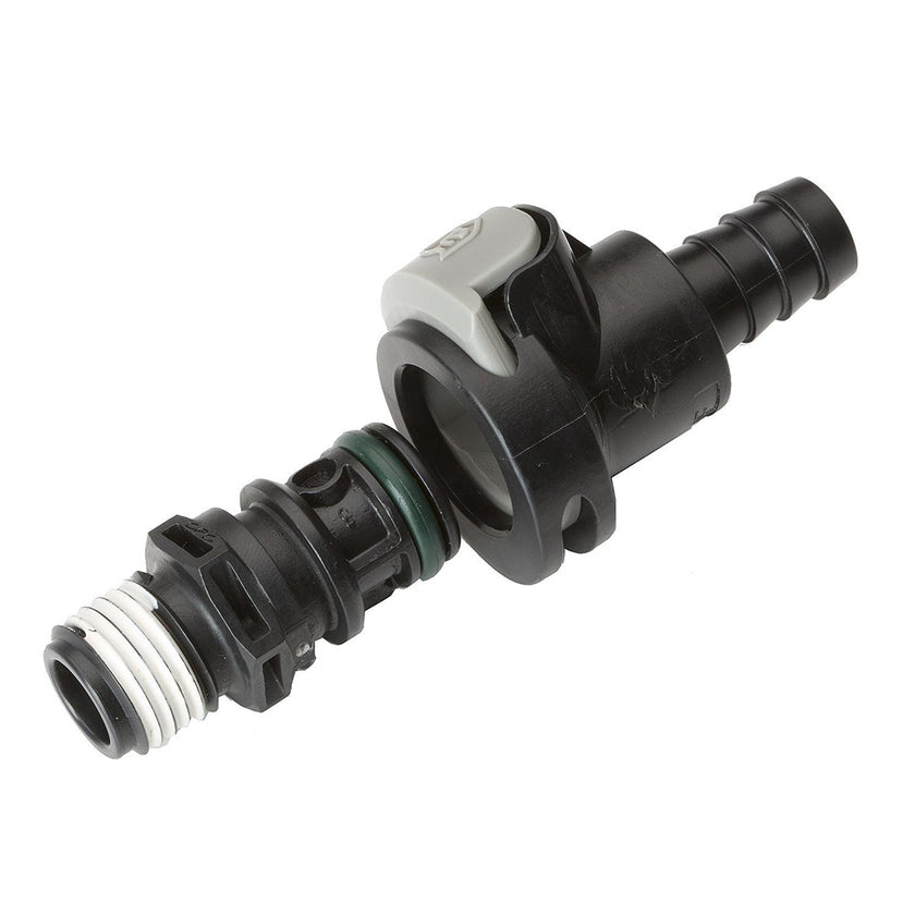 Conector universal sin pulverización Attwood - Macho-Hembra [8838US6]
