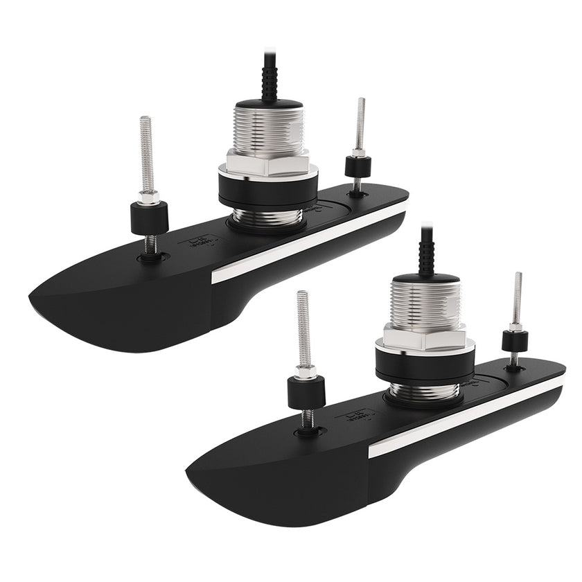 Par de pasacascos Raymarine RVM-420 de acero inoxidable, con ángulo de inclinación de 20 grados y cable de 10 m [T70544]