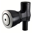 Sifón Attwood 90 P para tanque de combustible - Montaje empotrado - Negro con cabezal de ventilación de acero inoxidable [1674-6]