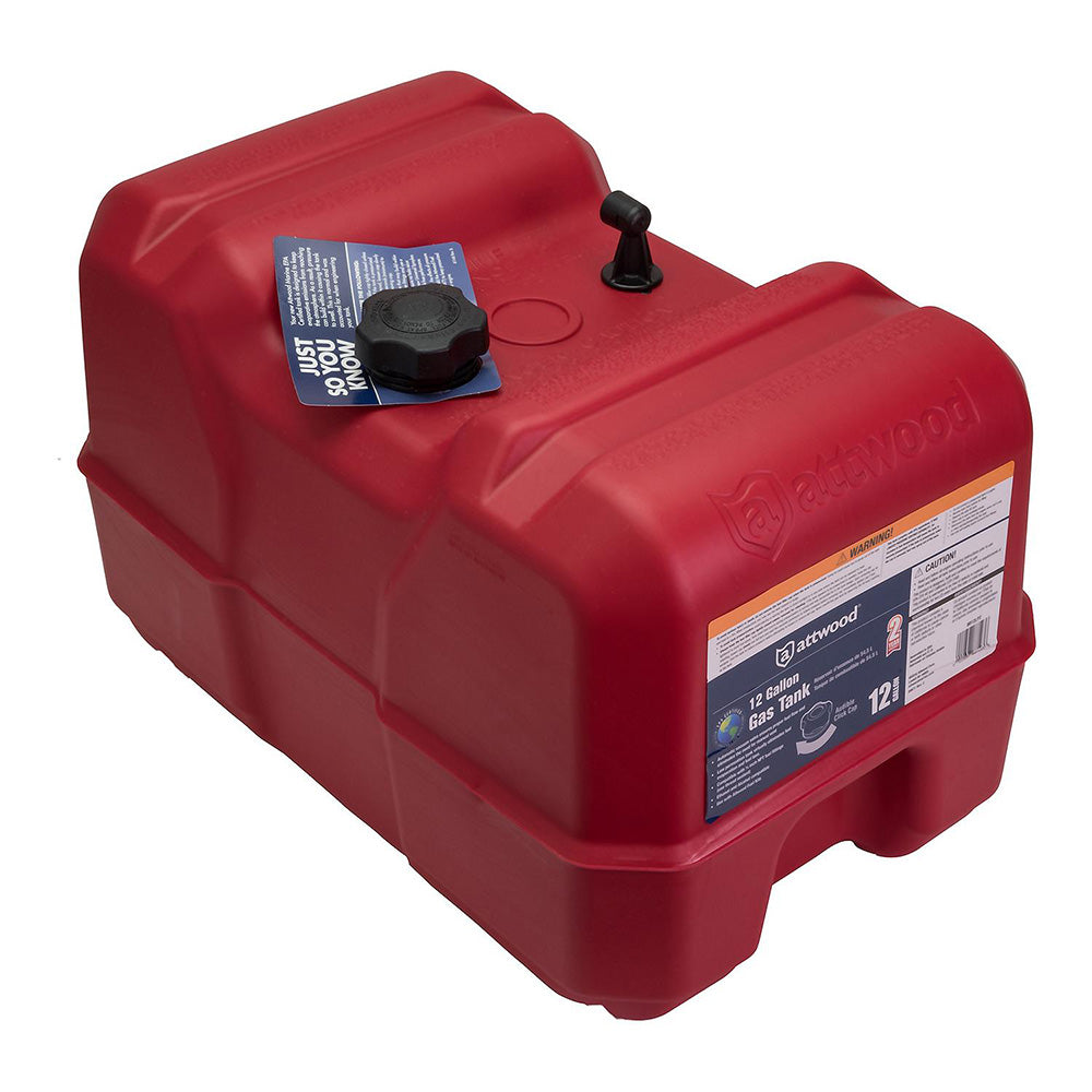 Tanque de combustible portátil Attwood de 12 galones sin indicador [8812LP2]