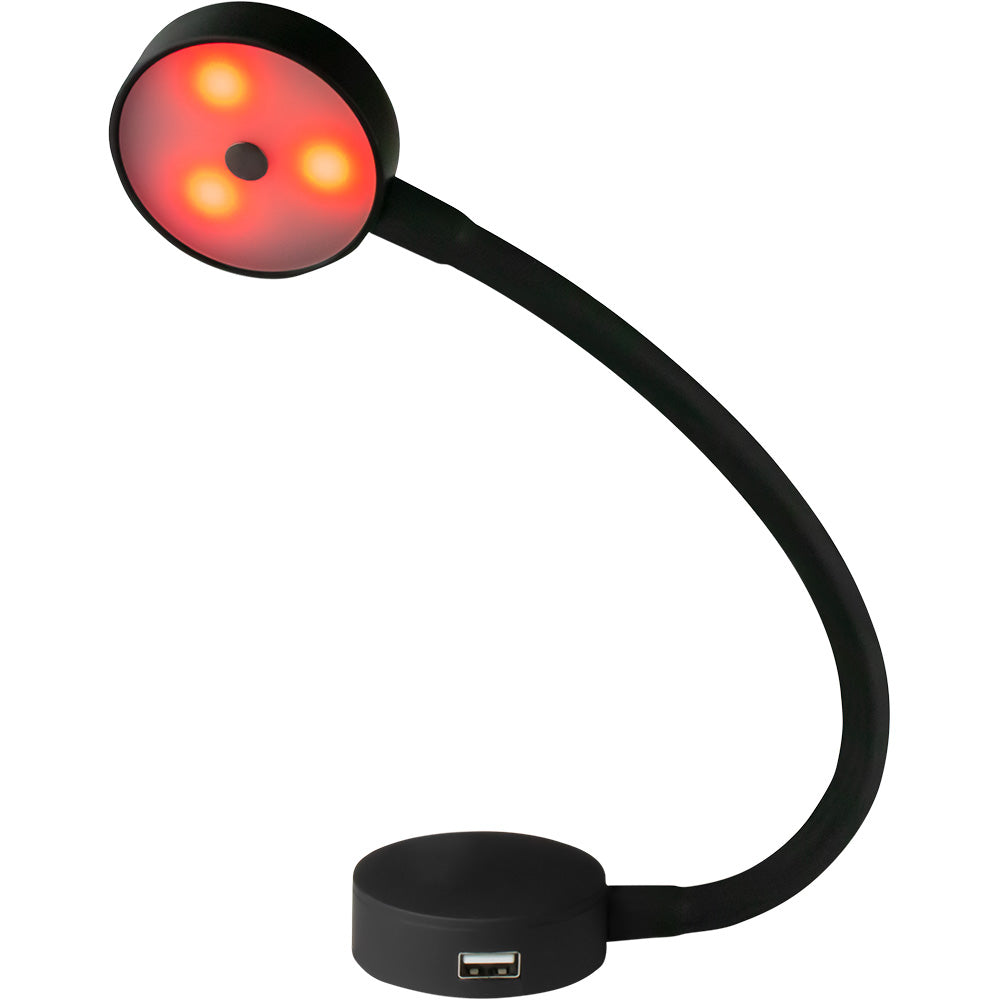 Luz LED Sea-Dog de cuello flexible, día/noche, con puerto USB - Luz roja y blanca [404939-3]