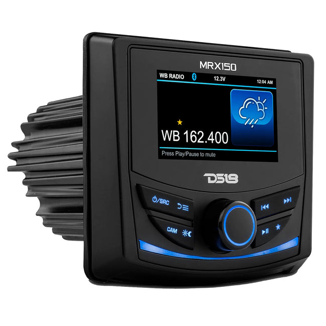 Unidad principal DS18 MRX150 de 2 zonas para deportes de motor marinos con pantalla TFT a color de 3