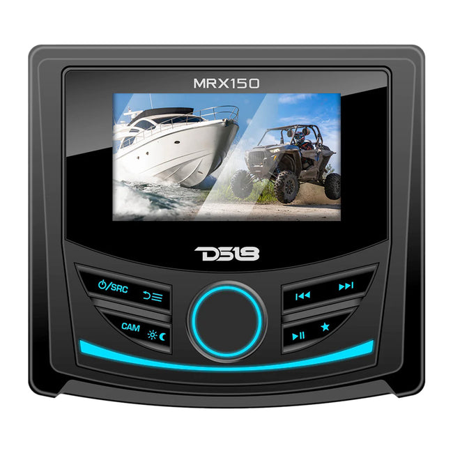 Unidad principal DS18 MRX150 de 2 zonas para deportes de motor marinos con pantalla TFT a color de 3