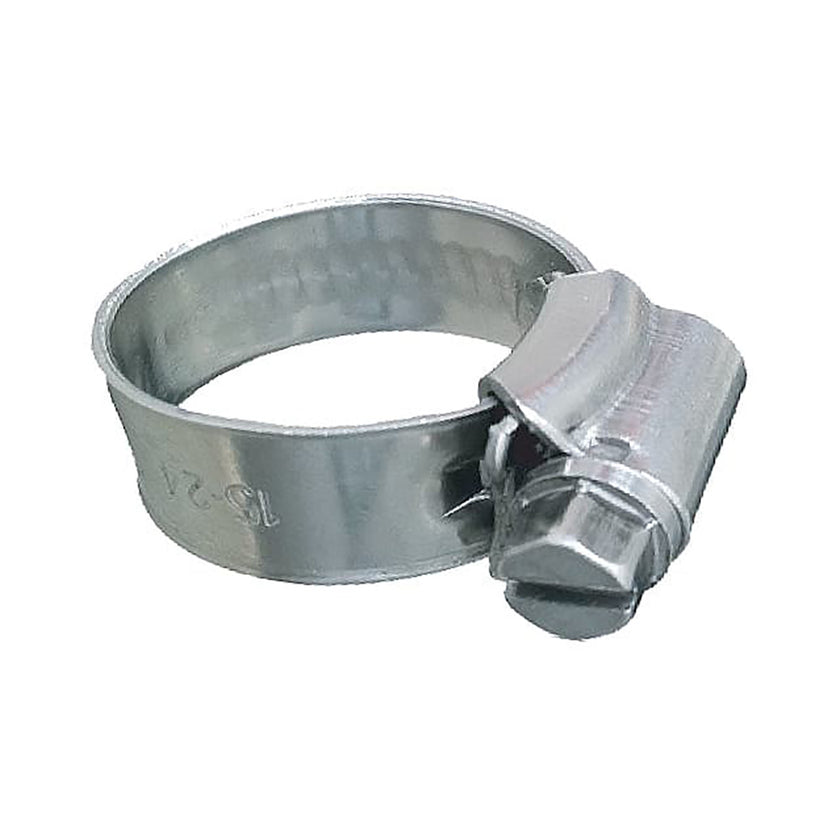 Abrazadera de manguera Trident Marine de acero inoxidable 316 con sinfín sin perforar - Banda de 3/8