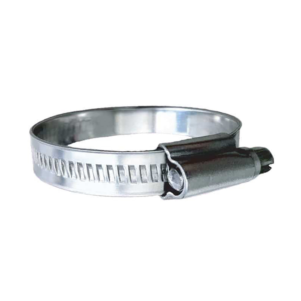 Abrazadera de manguera Trident Marine de acero inoxidable 316 con sinfín sin perforar - Banda de 15/32