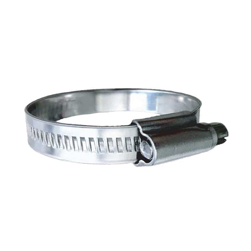 Abrazadera de manguera Trident Marine de acero inoxidable 316 con sinfín sin perforar - Banda de 15/32