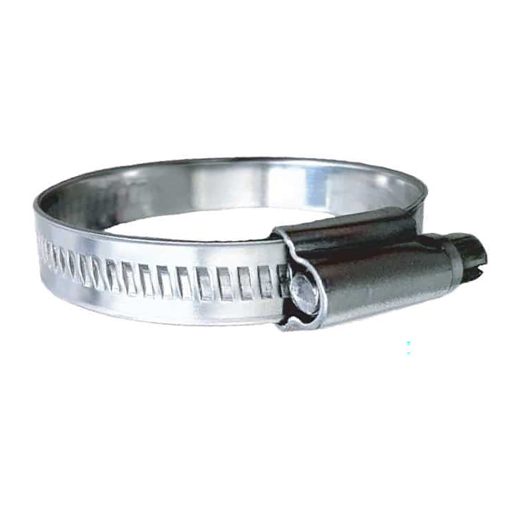 Abrazadera de manguera Trident Marine de acero inoxidable 316 con sinfín sin perforar - Banda de 15/32
