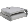 Asiento abatible acolchado Attwood Swivl-Eze con respaldo bajo - Gris [98395GY]