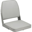 Asiento abatible acolchado Attwood Swivl-Eze con respaldo bajo - Gris [98395GY]