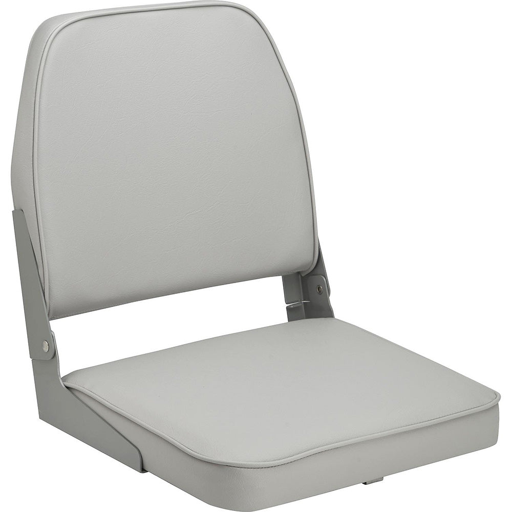 Asiento abatible acolchado Attwood Swivl-Eze con respaldo bajo - Gris [98395GY]