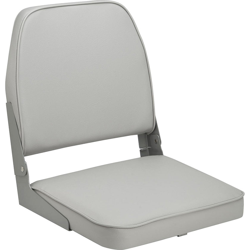 Asiento abatible acolchado Attwood Swivl-Eze con respaldo bajo - Gris [98395GY]
