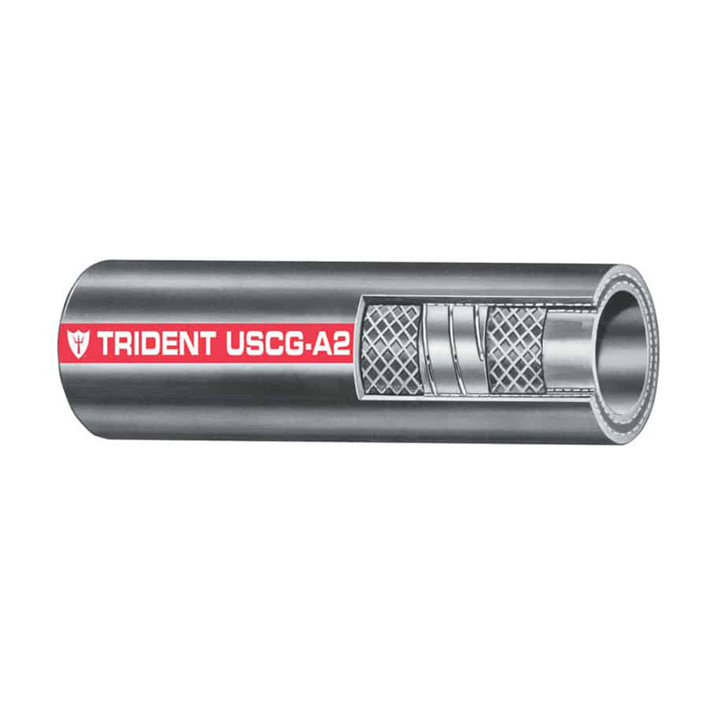 Manguera de llenado de combustible Trident Marine tipo bobina A2 de 1-1/2