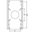 Soporte giratorio/deslizante Springfield Trac-Lock sin bloqueo para poste de 2-7/8