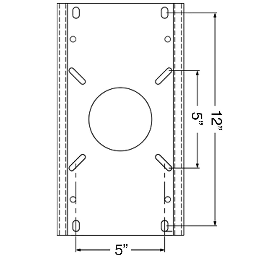 Soporte giratorio/deslizante Springfield Trac-Lock sin bloqueo para poste de 2-7/8