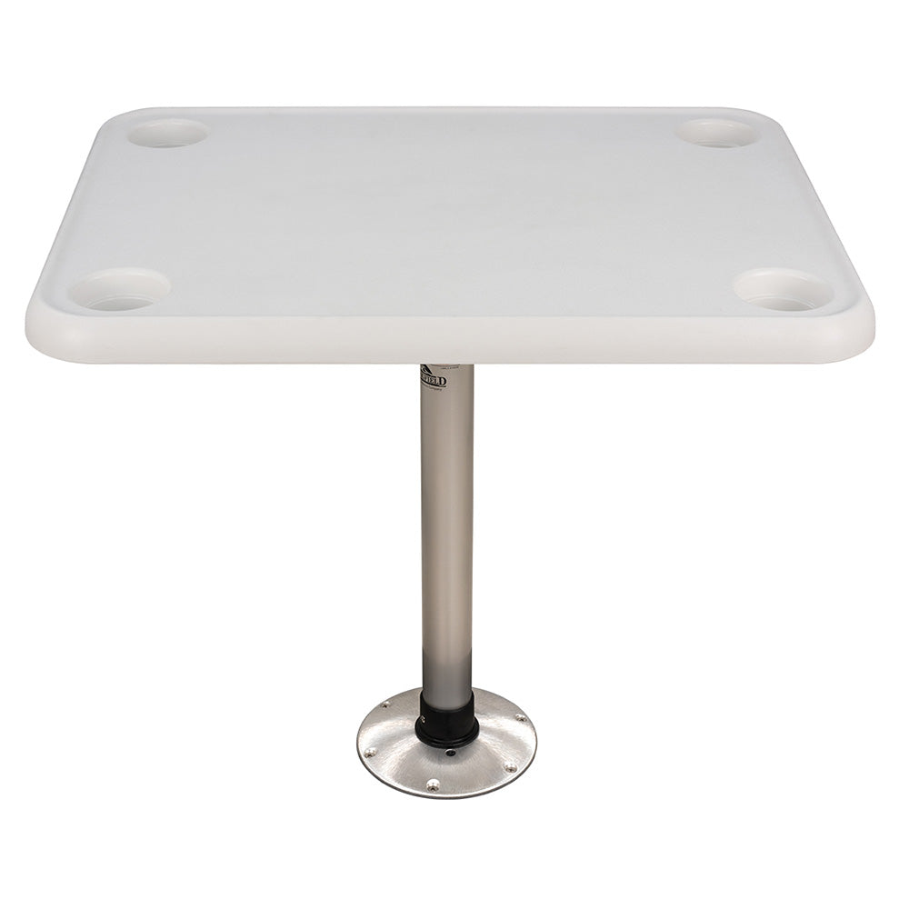 Mesa rectangular Springfield de 40 x 71 cm - Fijación de rosca blanca [1690107]