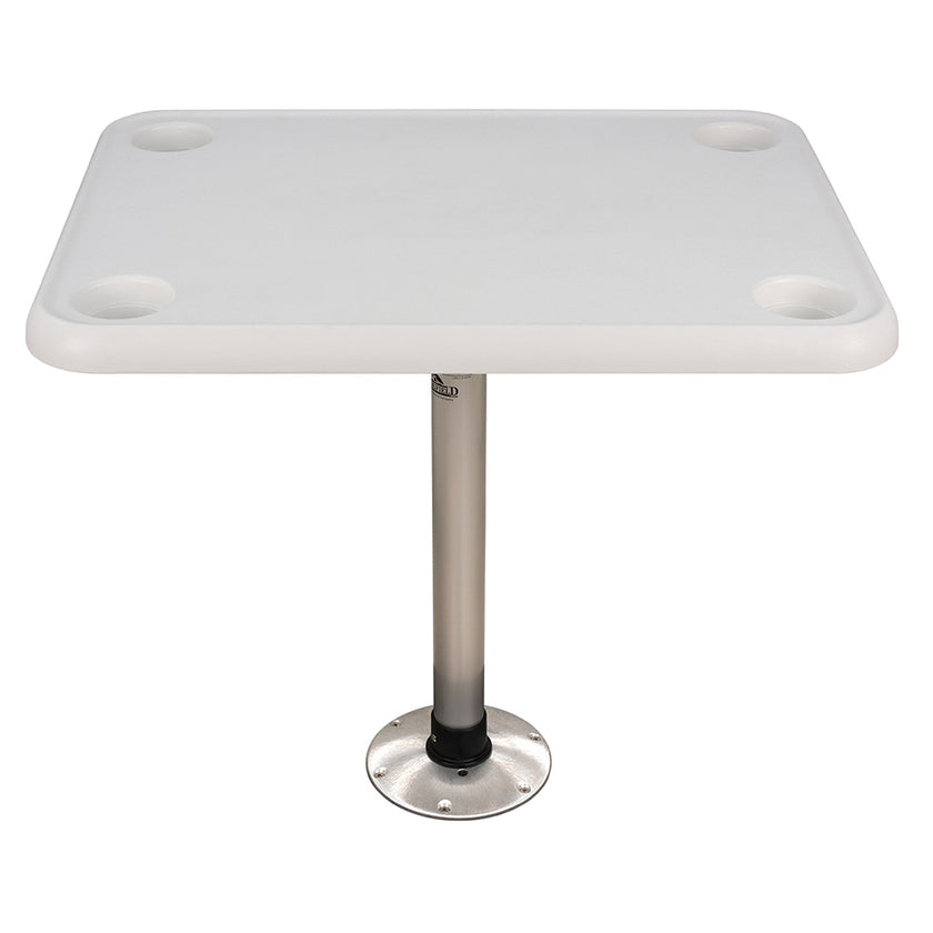 Mesa rectangular Springfield de 40 x 71 cm - Fijación de rosca blanca [1690107]