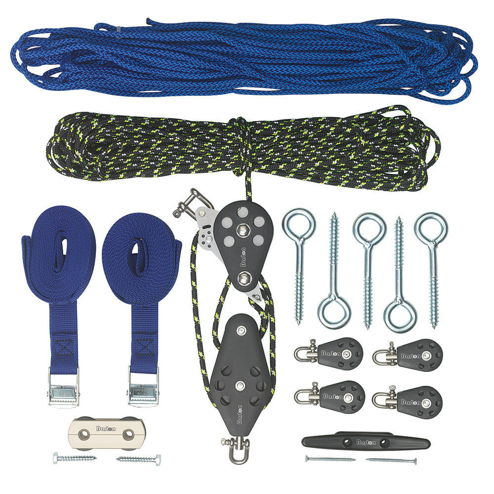 Sistema de almacenamiento SkyDock de Barton Marine, reducción de 4 a 1, hasta 175 lb, elevación de 4 puntos [41201]