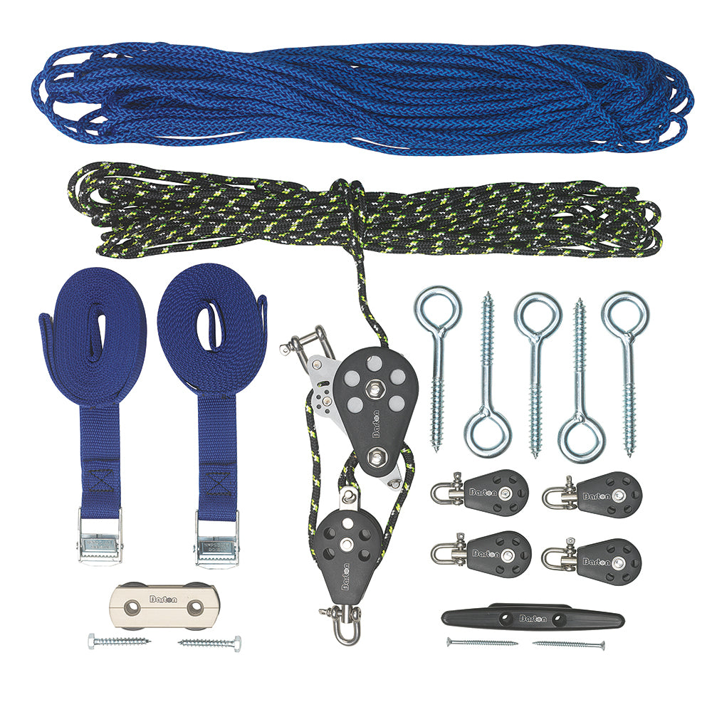 Sistema de almacenamiento Barton Marine SkyDock con reducción de 3 a 1, hasta 175 lb, elevación de 4 puntos [41200]