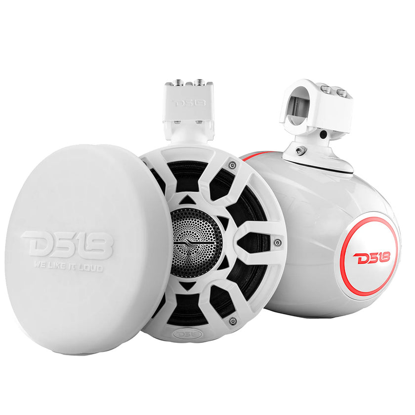 Altavoces marinos tipo torre DS18 HYDRO de 8