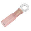 Terminal de anillo termorretráctil Pacer de 22-18 AWG - Tamaño de perno n.° 10 - Paquete de 25 [TE18-10R-25]